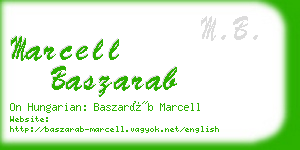 marcell baszarab business card